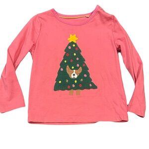 Mini Boden Christmas dog shirt, size 2/3